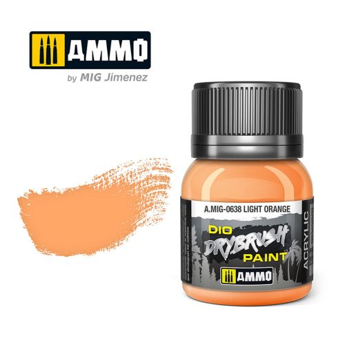 AMMO DRYBRUSH Light Orange  40 ml (A.MIG-0638)