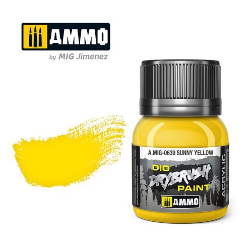 AMMO DRYBRUSH Sunny Yellow 40 ml (A.MIG-0639)