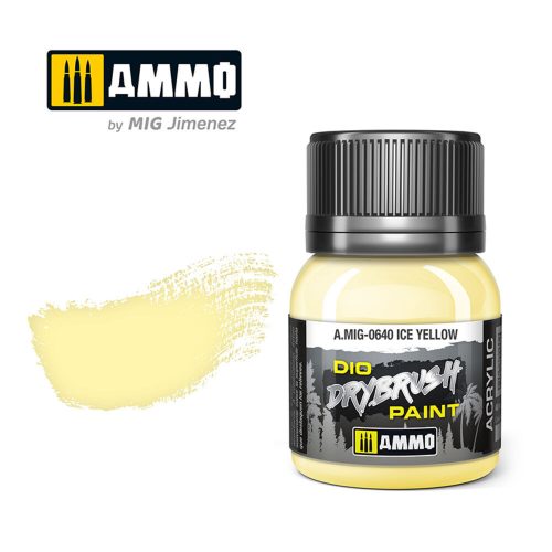 AMMO DRYBRUSH Ice Yellow  40 ml (A.MIG-0640)