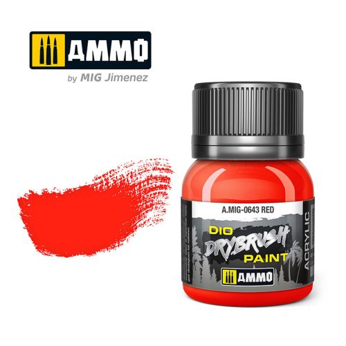 AMMO DRYBRUSH Red  40 ml (A.MIG-0643)