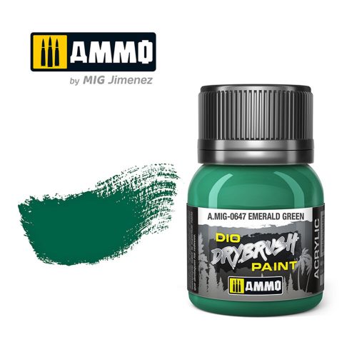 AMMO DRYBRUSH Emerald Green 40 ml (A.MIG-0647)