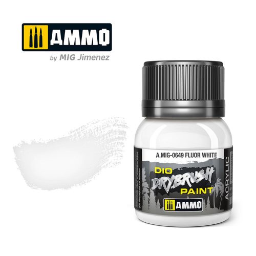 AMMO DRYBRUSH Fluor White  40 ml (A.MIG-0649)