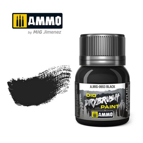 AMMO DRYBRUSH Black Brown 40 ml (A.MIG-0653)