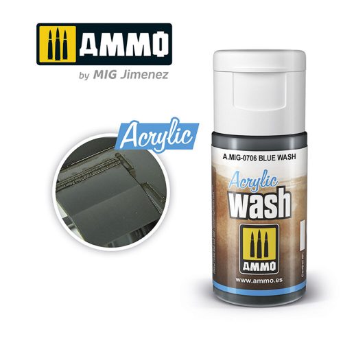 AMMO ACRYLIC WASH Blue Wash 15 ml (A.MIG-0706)