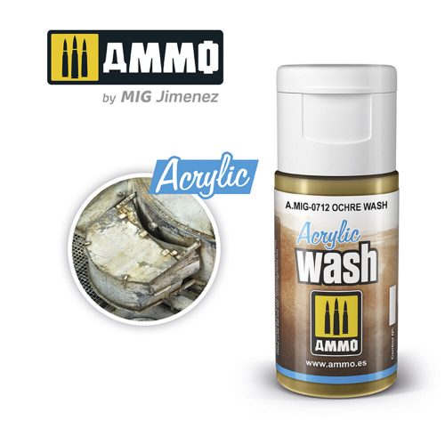 AMMO ACRYLIC WASH Ochre Wash 15 ml (A.MIG-0712)