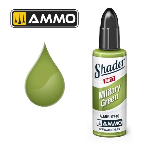 AMMO MATT SHADER Military Green (A.MIG-0740)