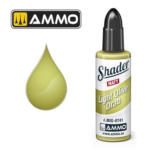 AMMO MATT SHADER Light Olive Draw (A.MIG-0741)