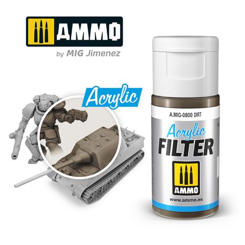 AMMO ACRYLIC FILTER Dirt 15 ml 15 ml (A.MIG-0800)