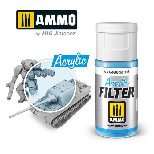 AMMO ACRYLIC FILTER Sky Blue 15 ml (A.MIG-0806)