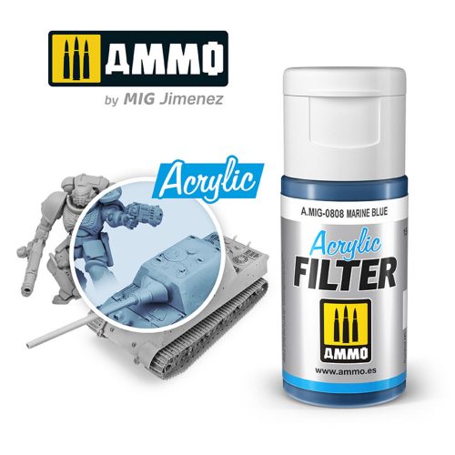 AMMO ACRYLIC FILTER Marine Blue 15 ml (A.MIG-0808)