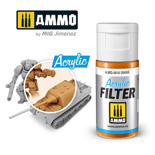 AMMO ACRYLIC FILTER Orange 15 ml (A.MIG-0818)