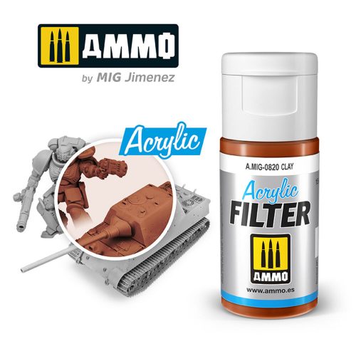 AMMO ACRYLIC FILTER Clay 15 ml (A.MIG-0820)