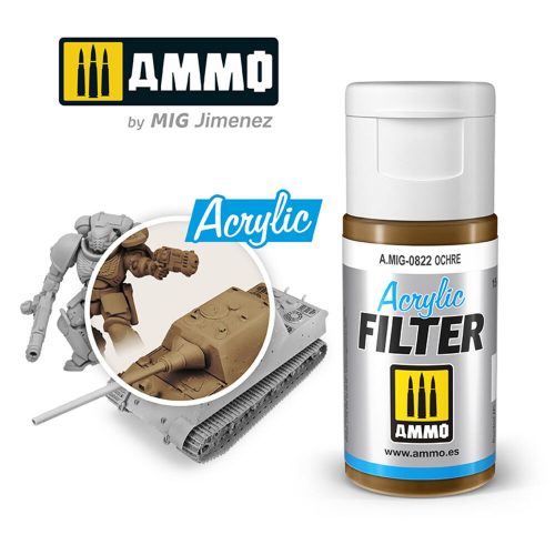 AMMO ACRYLIC FILTER Ochre 15 ml (A.MIG-0822)