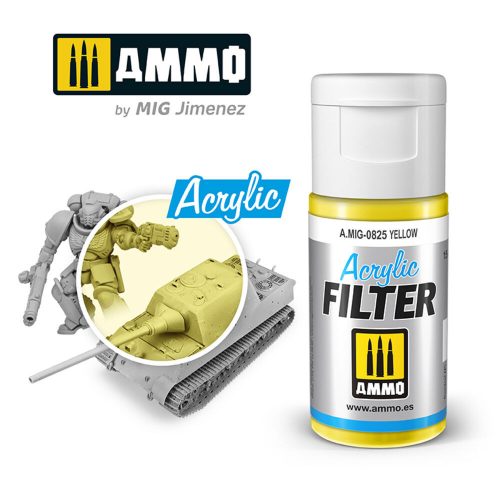 AMMO ACRYLIC FILTER Yellow 15 ml (A.MIG-0825)