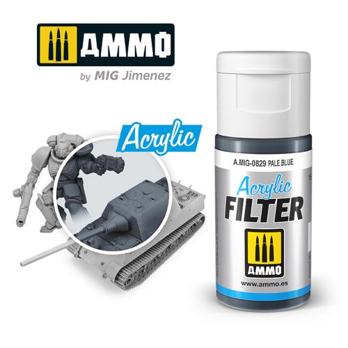 AMMO ACRYLIC FILTER Pale Blue 15 ml (A.MIG-0829)