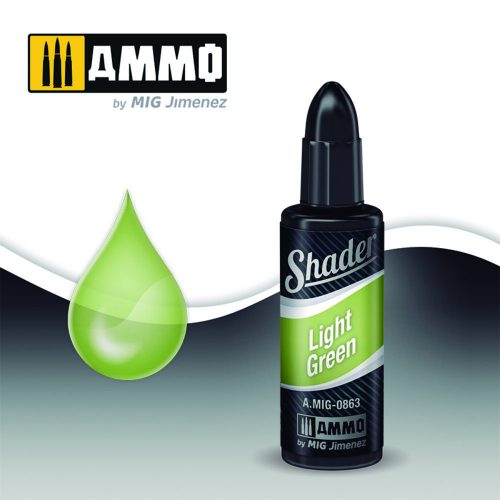 AMMO ACRYLIC SHADER Light Green 10 ml (A.MIG-0863)