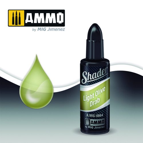 AMMO ACRYLIC SHADER Light Olive Drab 10 ml (A.MIG-0864)