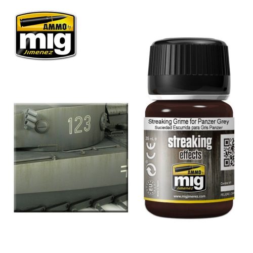 AMMO ENAMEL STREAKING Grime for Panzer Grey 35 ml (A.MIG-1202)