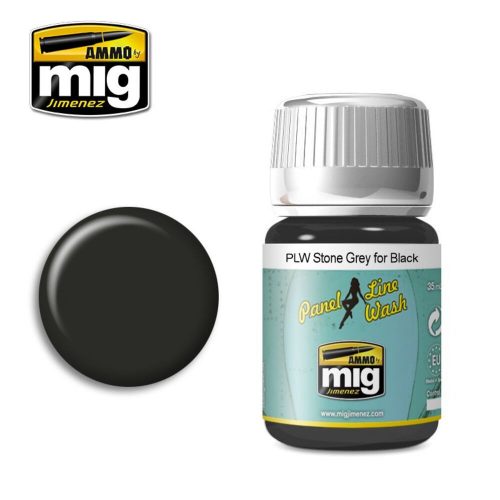 AMMO PANEL LINE WASH Stone Grey for Black 35 ml (A.MIG-1615)