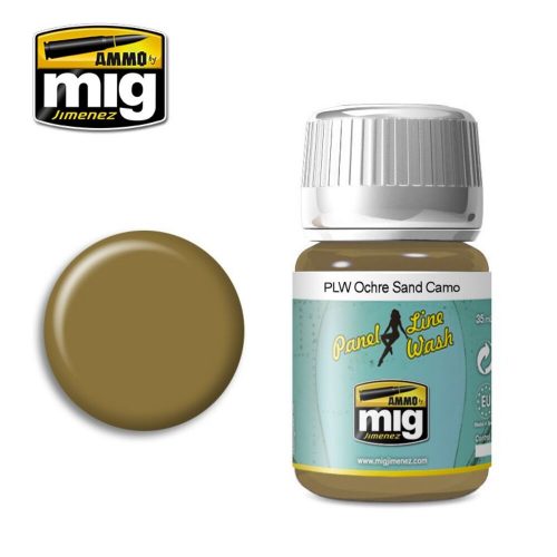 AMMO PANEL LINE WASH Ochre for Sand Camo 35 ml (A.MIG-1622)