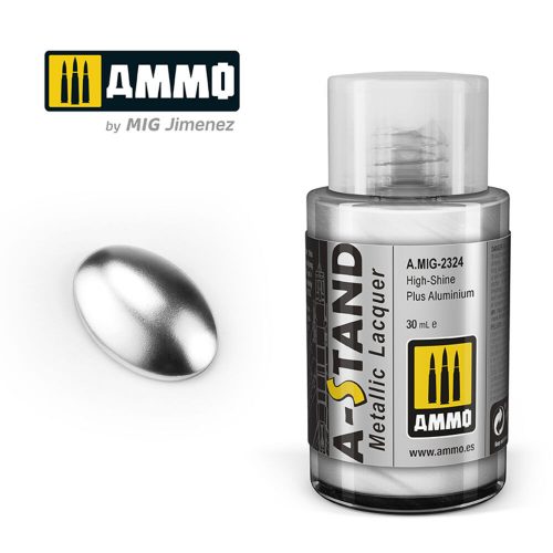 AMMO A-STAND High-Shine Plus Aluminium Paint 30 ml (A.MIG-2324)