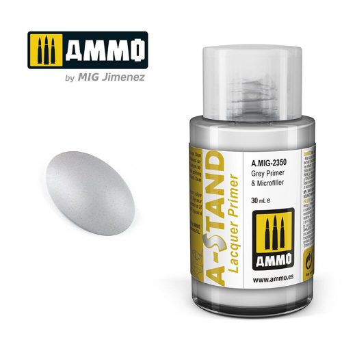 AMMO A-STAND Grey Primer & Microfiller Paint 30 ml (A.MIG-2350)