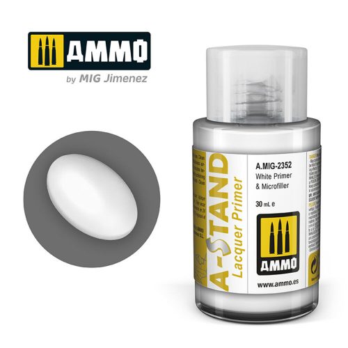 AMMO A-STAND White Primer & Microfille Paint 30 ml (A.MIG-2352)