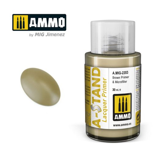 AMMO A-STAND Brown Primer & Microfiller Paint 30 ml (A.MIG-2353)