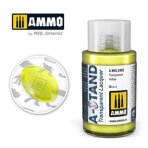 AMMO A-STAND Transparent Yellow Paint 30 ml (A.MIG-2402)