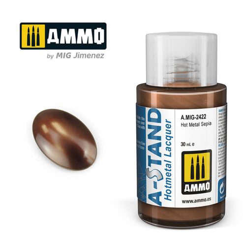 AMMO A-STAND Hot Metal Sepia Paint 30 ml (A.MIG-2422)