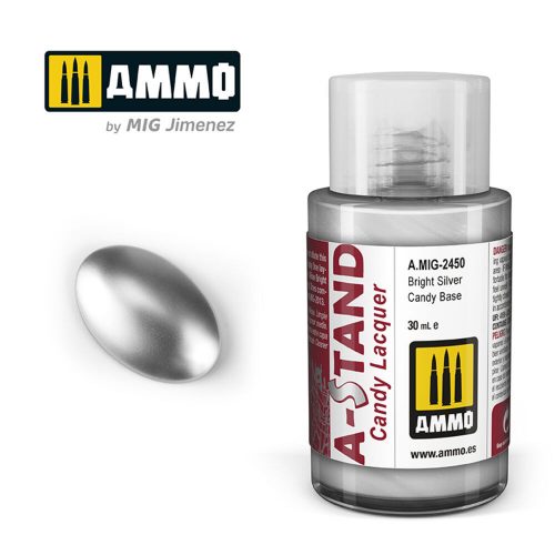 AMMO A-STAND BRIGHT SILVER CANDY BASE Paint 30 ml (A.MIG-2450)