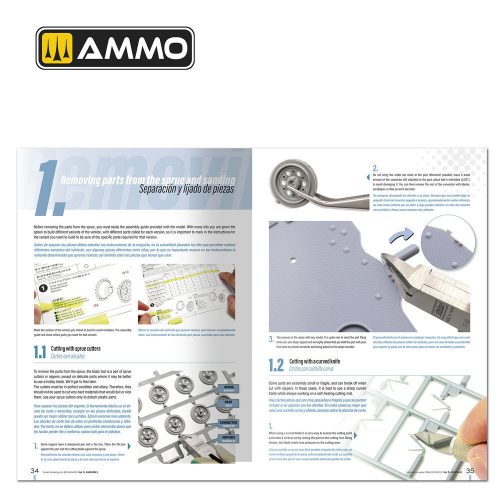 AMMO SCALE MODELLING FOR BEGINNERS - Vol. 1 Assembly (English, Castellano) (A.MIG-6300)