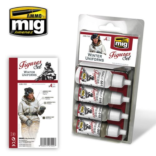 AMMO Winter Uniforms Figures Set 4 x 17 ml (A.MIG-7020)