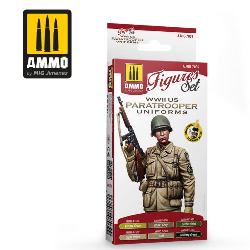 AMMO WWII US Paratroopers Figures Set 4 x 17 ml (A.MIG-7039)