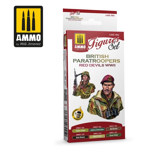 AMMO British Paratroopers Red Devils WWII 4 x 17 ml (A.MIG-7045)