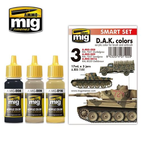 AMMO D.A.K. Colors 6 x 17 ml (A.MIG-7102)