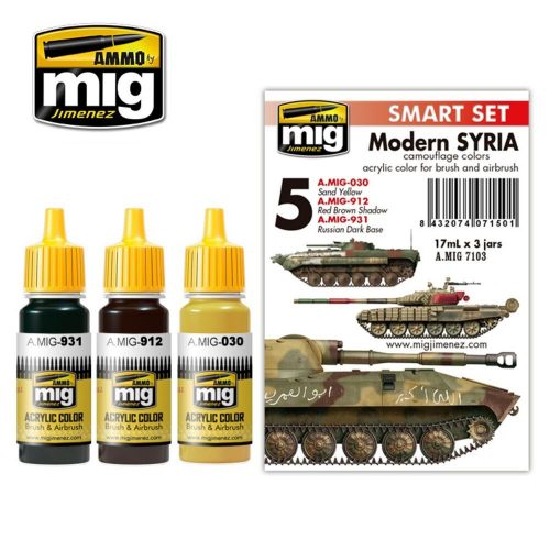 AMMO Modern Syria Camouflage Colors 6 x 17 ml (A.MIG-7103)