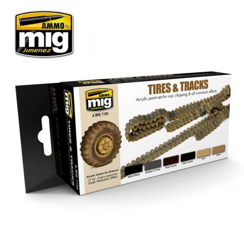 AMMO Tires & Tracks 6 x 17 ml (A.MIG-7105)