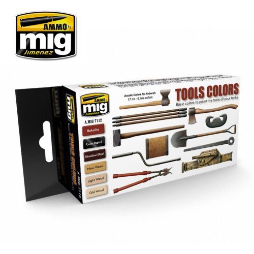 AMMO Tools Colors 6 x 17 ml (A.MIG-7112)