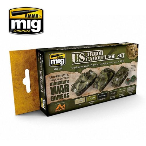 AMMO US Armor Camouflage Set 6 x 17 ml (A.MIG-7119)