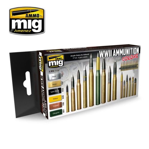 AMMO WWII Ammunition Colors 6 x 17 ml (A.MIG-7124)