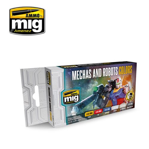 AMMO Mechas and Robots Colors 6 x 17 ml (A.MIG-7127)