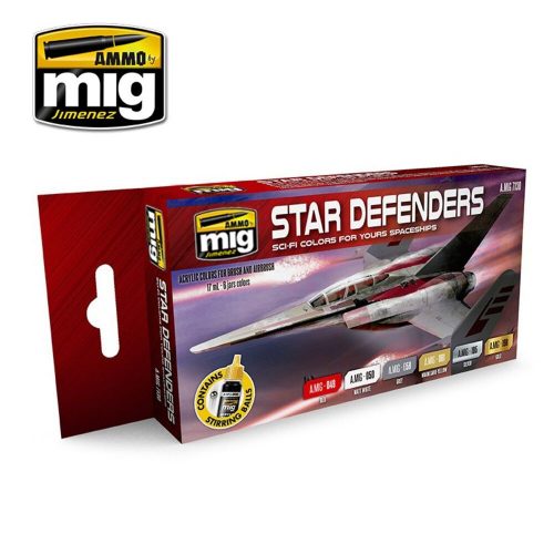 AMMO Star Defenders Sci-Fi Colors 6 x 17 ml (A.MIG-7130)