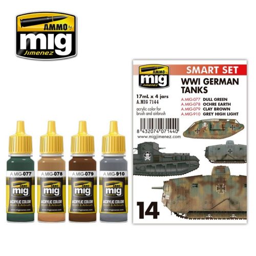 AMMO WWI German Tanks 6 x 17 ml (A.MIG-7144)