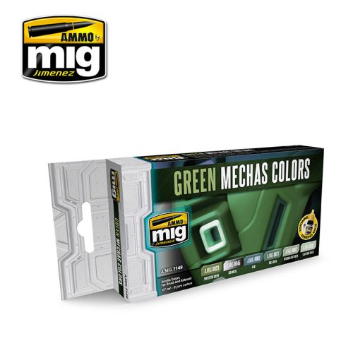 AMMO Green Mechas Colors 6 x 17 ml (A.MIG-7149)