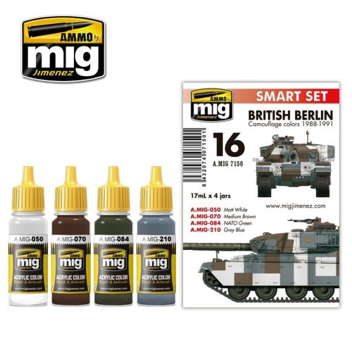 AMMO British Berlin Camouflage Colors 1988-1991 6 x 17 ml (A.MIG-7150)