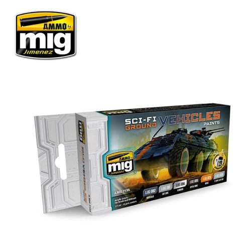 AMMO Sci-Fi Ground Vehicles Paints 6 x 17 ml (A.MIG-7155)