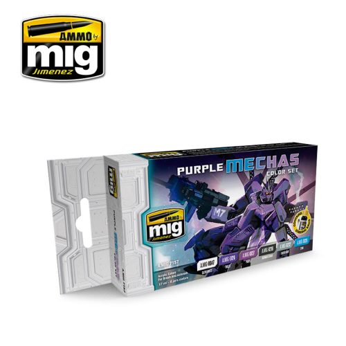 AMMO Purple Mechas Color Set 6 x 17 ml (A.MIG-7157)