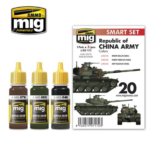 AMMO M48H RoCA 6 x 17 ml (Republic of China Army) 6 x 17 ml (A.MIG-7172)