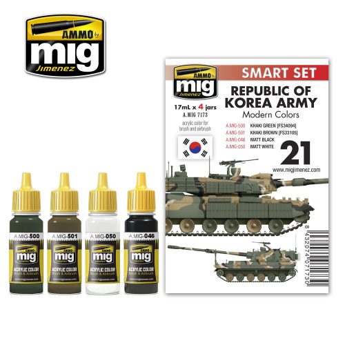 AMMO Republic of Korea Army Modern Colors 6 x 17 ml (A.MIG-7173)